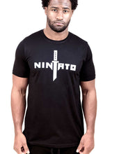 Load image into Gallery viewer, NINJATO LOGO TEE - BLACK WHITE FRONT
