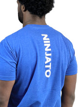 Load image into Gallery viewer, NINJATO LOGO TEE - BLUE WHITE BACK
