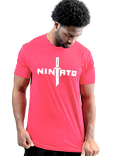 Load image into Gallery viewer, NINJATO LOGO TEE - RED WHITE FRONT LOOKING DOWN
